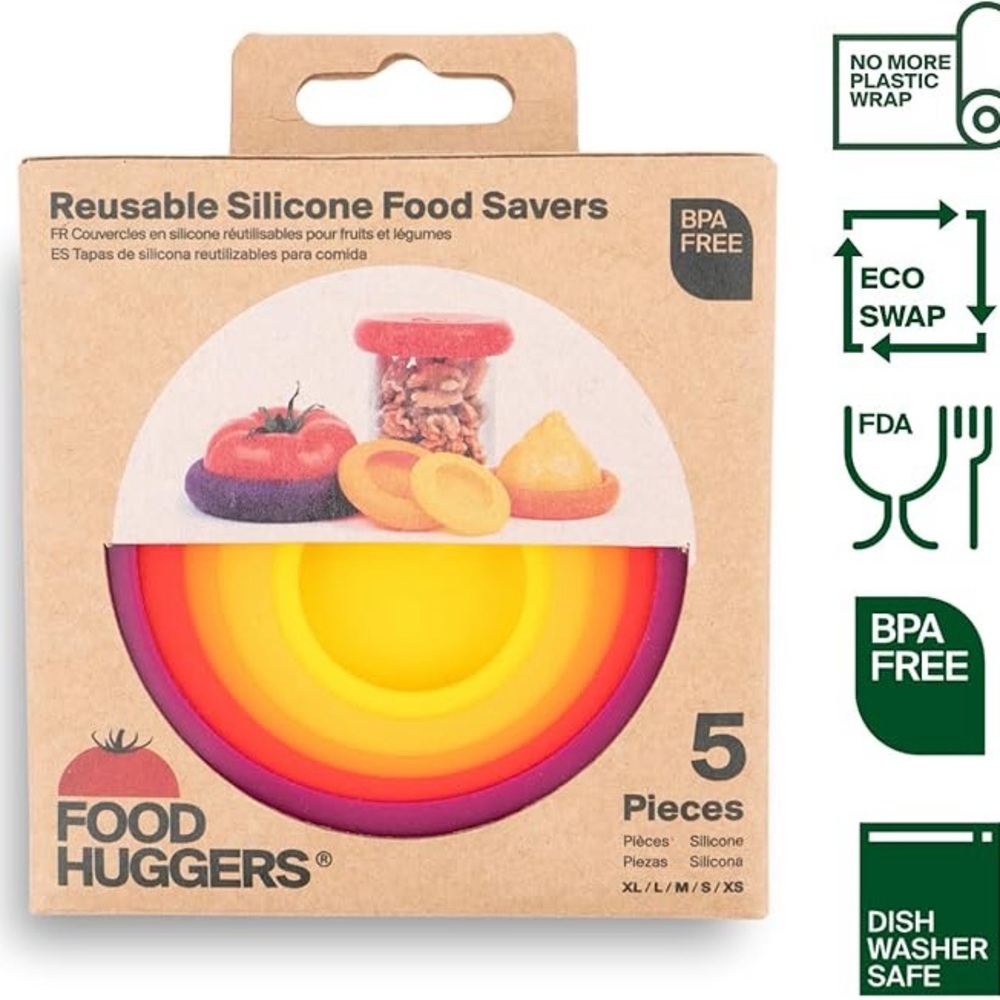 Reusable Silicone Food Savers - Multicolor Set